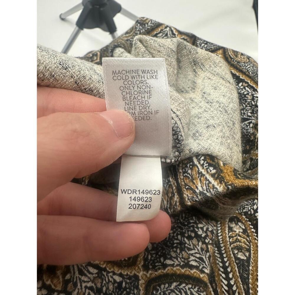 J Jill‎ Dress Size Large Pattern Sleeveless Everyday Yellow Gray Multi - Picture 4 of 5